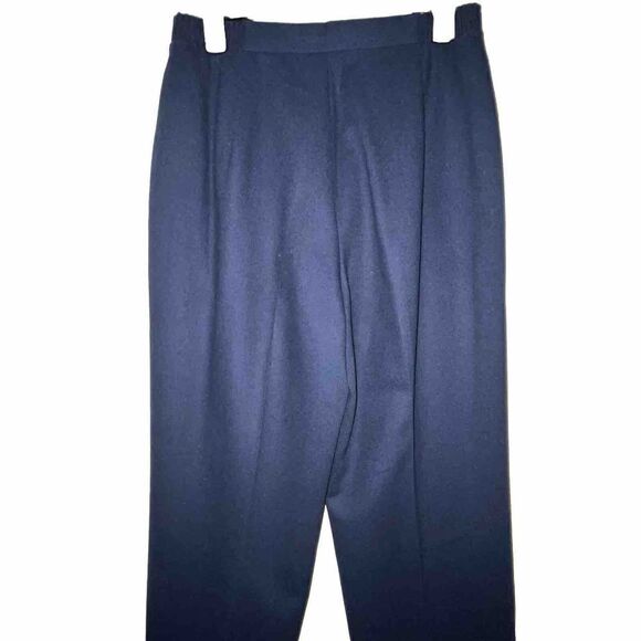 VTG Pan-her Pants Slacks Sz 13-14 Navy Blue Wool Lined Union Made In USA - Picture 3 of 11